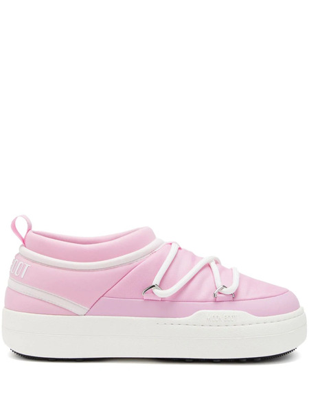  Moon Boot Park Icon Logo-print Sneakers - Pink 