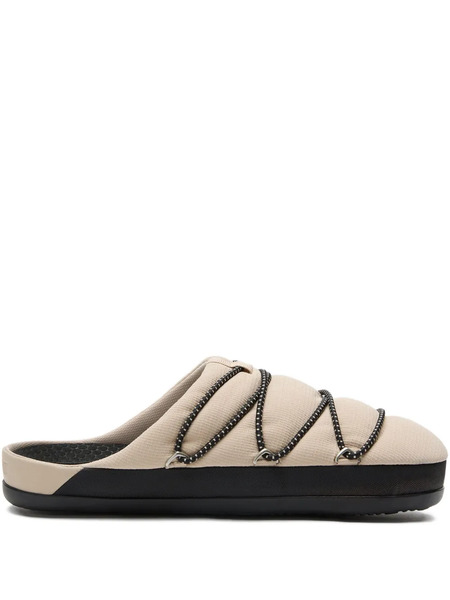  Moon Boot Quilted Flat Slippers - Neutrals 
