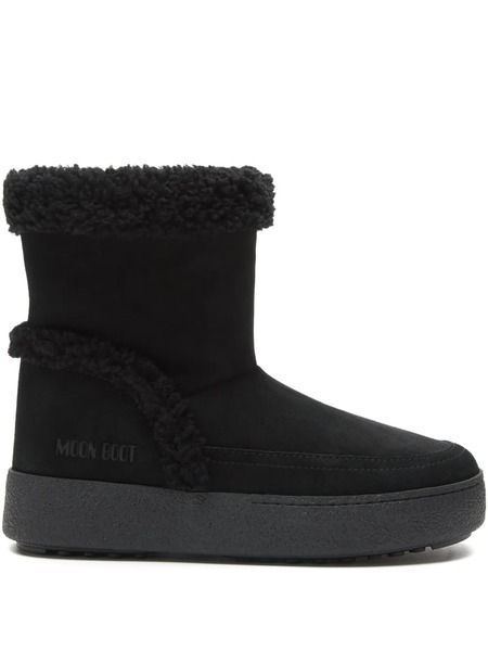  Moon Boot Sherpa-trimmed Platform Boots - Black 