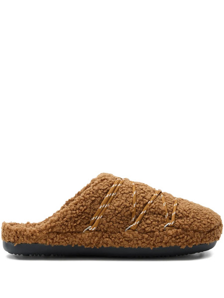  Moon Boot Teddy Slip-on Slippers - Brown 