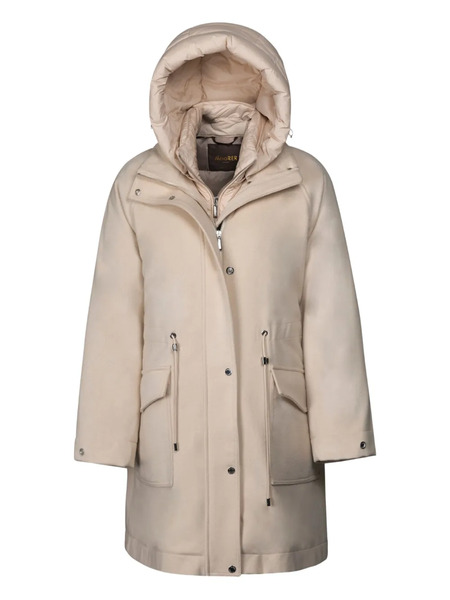  Moorer Alimena Hooded Coat - Neutrals 