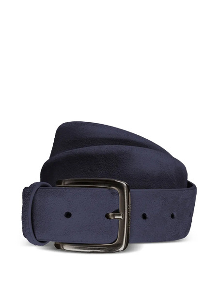  Moorer Battista Suede Belt - Blue 