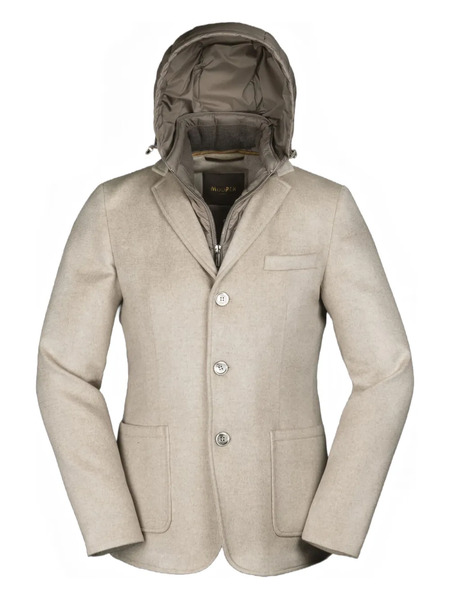  Moorer Bellotto Hooded Padded Jacket - Neutrals 