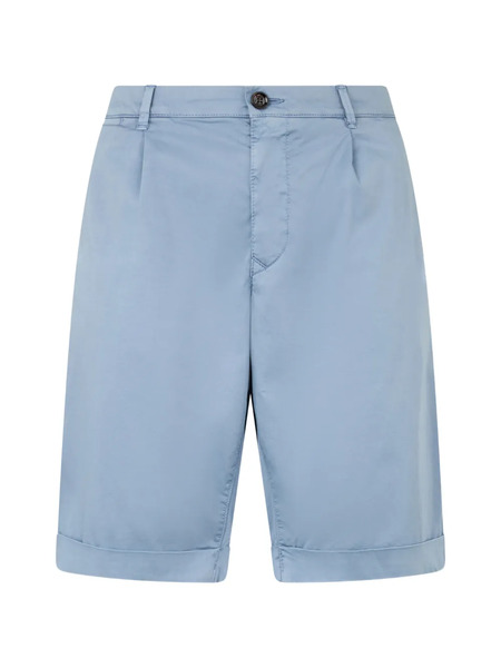  Moorer Cuffed Bermuda Short - Blue 