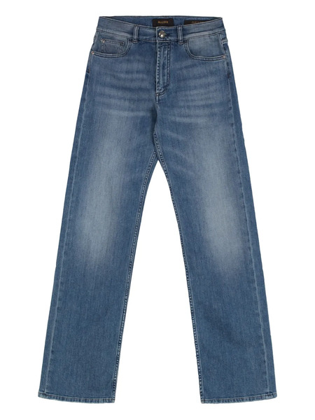  Moorer Five-pocket Design Jeans - Blue 