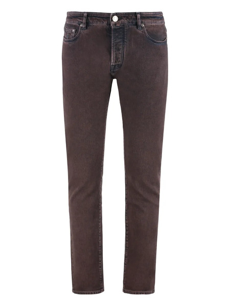  Moorer Five-pocket Trousers - Brown 