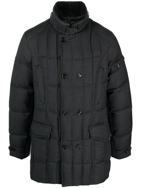  Moorer Funnel-neck Padded Coat - Grey 