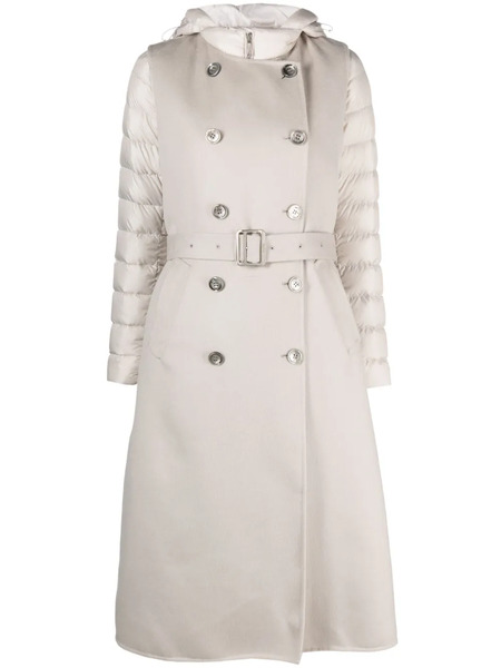  Moorer Harna Layered Padded Coat - Neutrals 