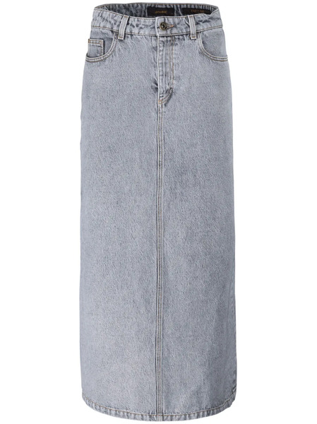  Moorer Herika-12 Maxi Skirt - Blue 