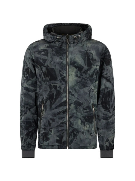  Moorer Hooded Bomber Jacket - Grey 