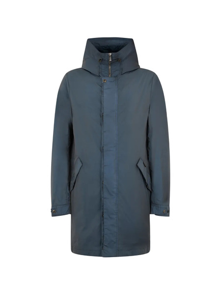  Moorer Hooded Coat - Blue 
