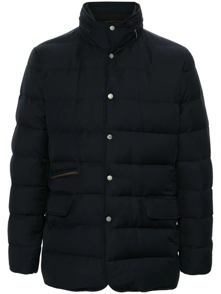  Moorer Ilvo Hooded Down Jacket - Blue 
