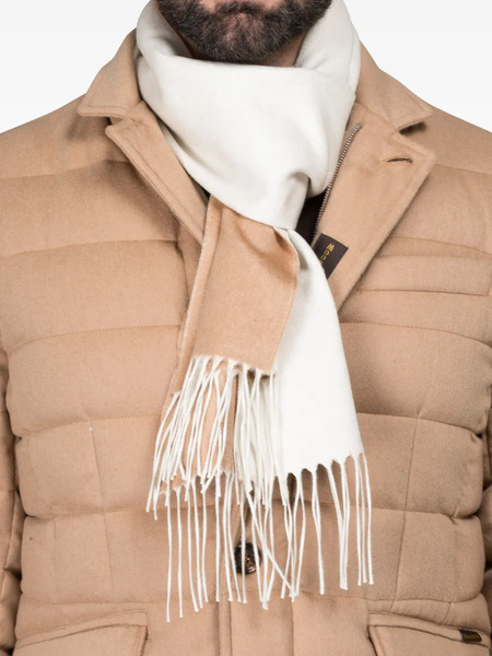  Moorer Jared Fringed Scarf - Neutrals 