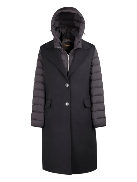  Moorer Jaya-cwx Hooded Quilted Wool Vest-coat Set - Grey 