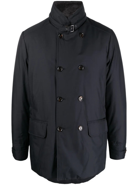  Moorer Kurt-gf Double-breasted Padded Coat - Blue 