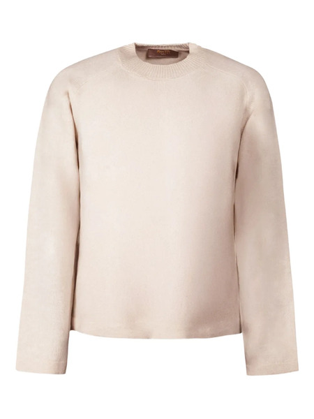  Moorer Linne Crew-neck Sweater - Neutrals 