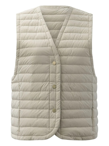  Moorer Monya Quilted Gilet - Neutrals 