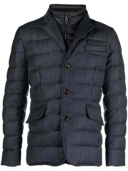  Moorer Mougi Quilted Down Jacket - Blue 