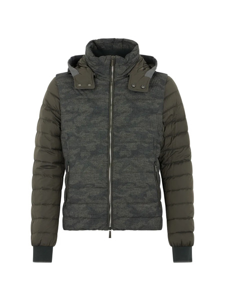  Moorer Padded Hooded Jacket - Green 