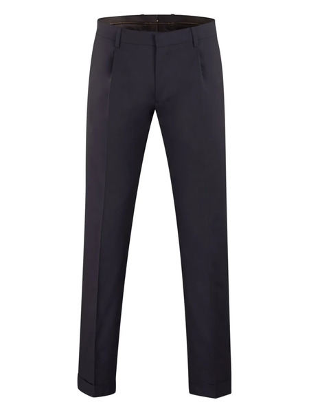 Moorer Pleated Tailored Trousers - Blue 