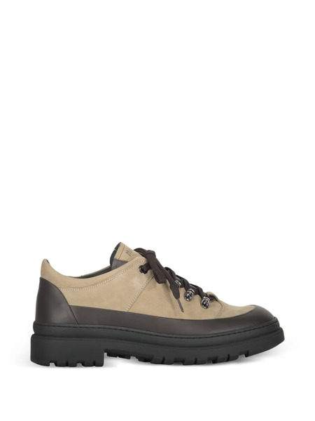  Moorer Roquen Lace-up Suede Sneakers - Neutrals 