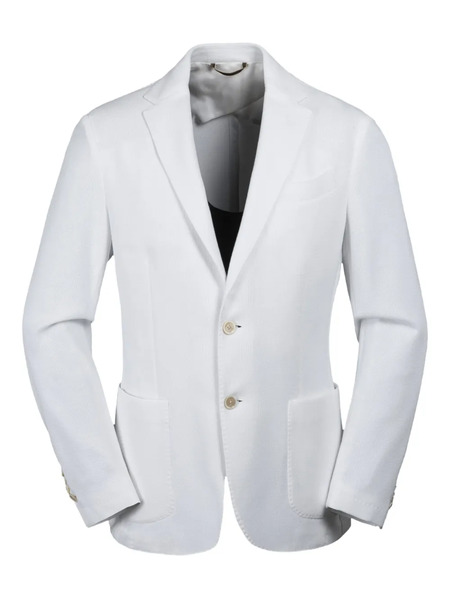  Moorer Single-breasted Blazer - White 