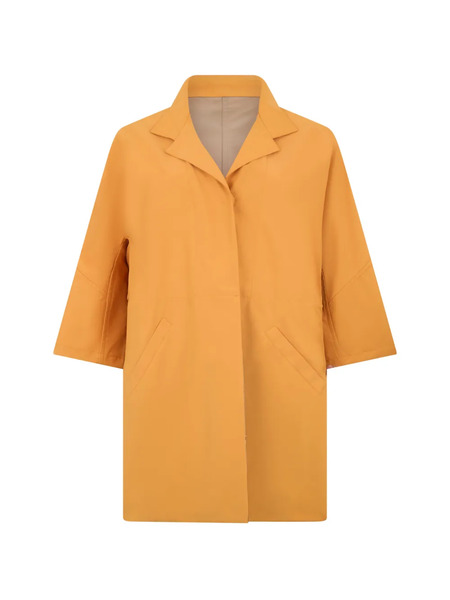  Moorer Straight Oversized Coat - Orange 