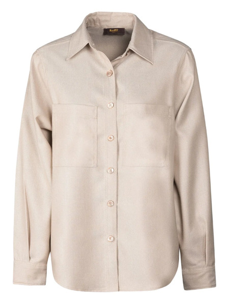  Moorer Zama Patch-pocket Shirt - Neutrals 