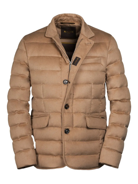  Moorer Zayn-ca5 Buttoned Padded Jacket - Neutrals 
