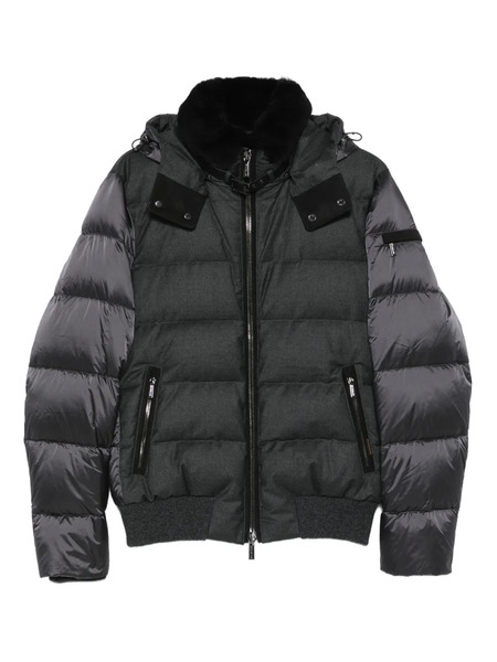  Moorer Zip-fastening Padded Jacket - Grey 