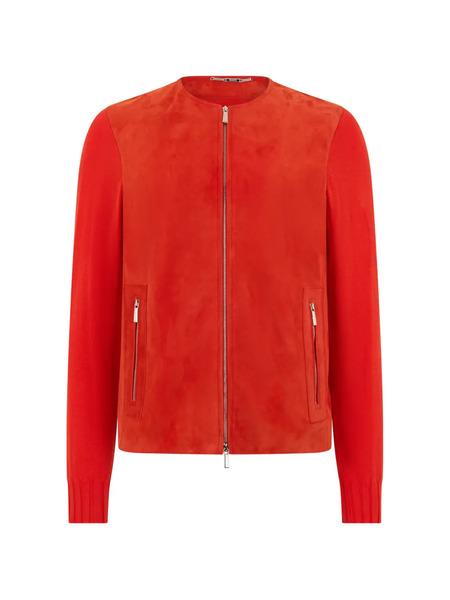  Moorer Zip Pockets Jacket - Red 