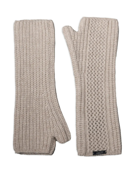  Moorer Zulema Knitted Fingerless Gloves - Neutrals 