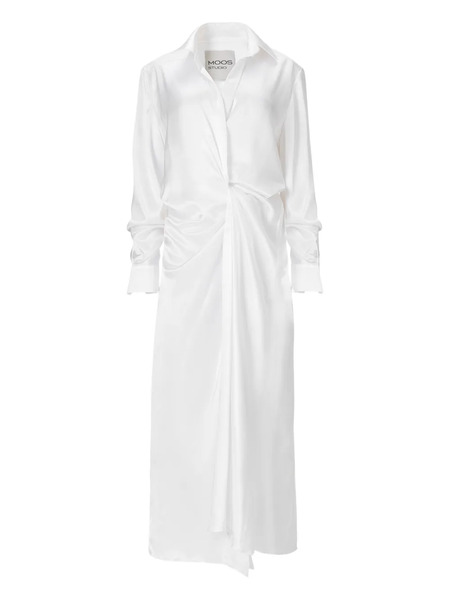  Moos Studio Endless Kiss Maxi Shirt Dress - White 