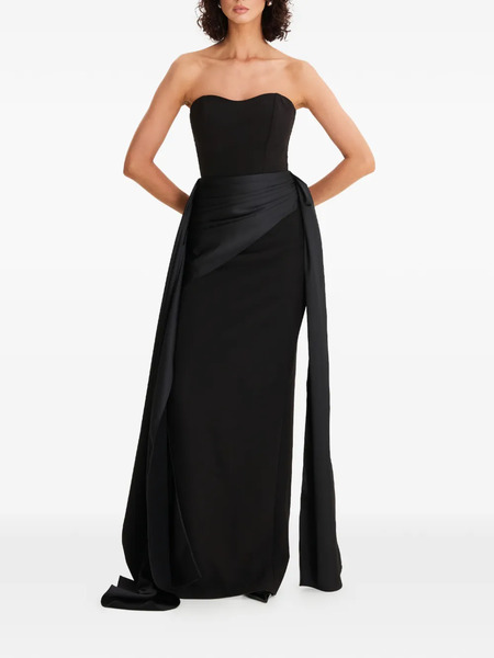 Moos Studio Strapless Drape Maxi Dress - Black 