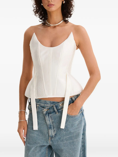  Moos Studio Strapless Top - White 