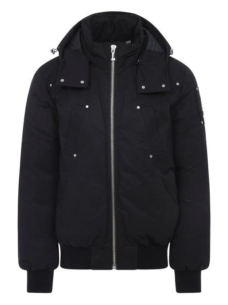  Moose Knuckles Hooded Down Jacket - Black 