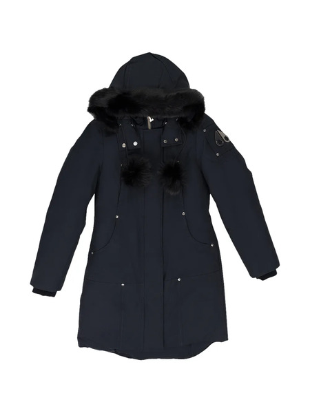  Moose Knuckles Hooded Parka Coat - Blue 