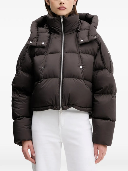  Moose Knuckles Hooded Puffer Jacket - Brown 