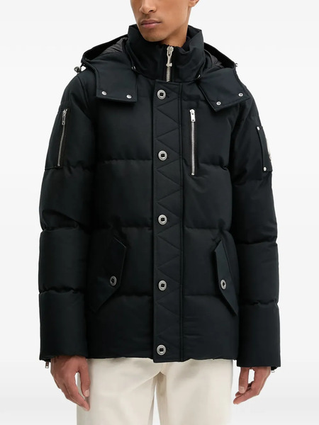  Moose Knuckles Hooded Quilted Jacket - Black 