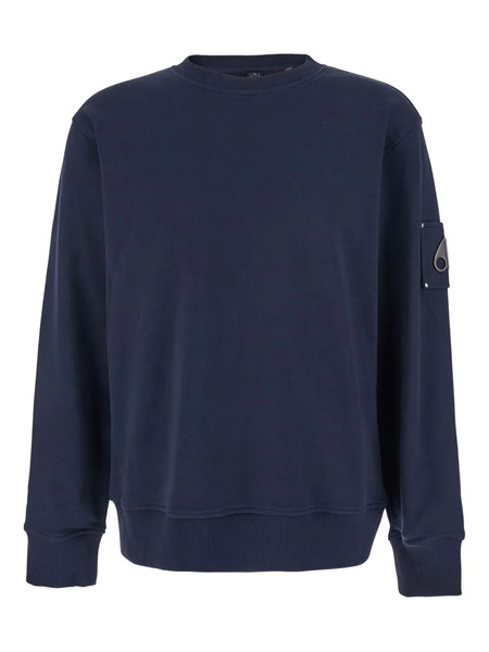 Moose Knuckles Logo-appliqué Sweatshirt - Blue 