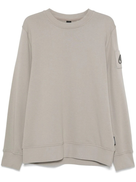  Moose Knuckles Logo-plaque Sweatshirt - Grey 