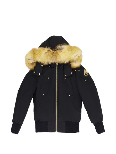  Moose Knuckles Saint Flavie Faux-fur-trim Bomber Jacket - Black 