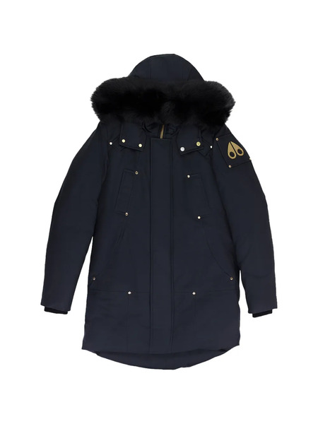  Moose Knuckles Trimmed Hooded Parka - Blue 