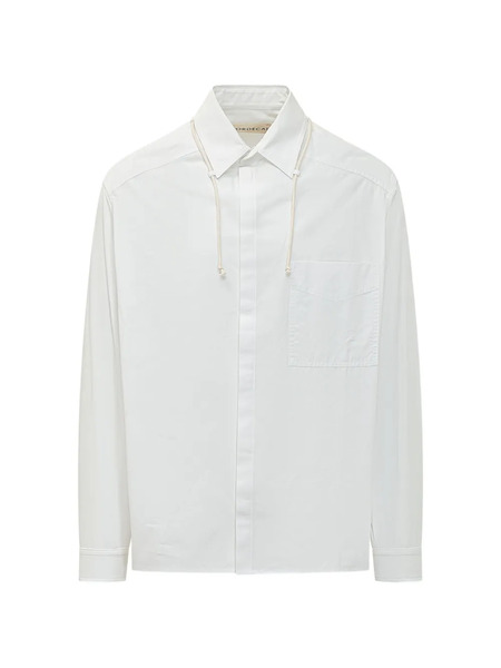  Mordecai Drawstring Classic Shirt - White 