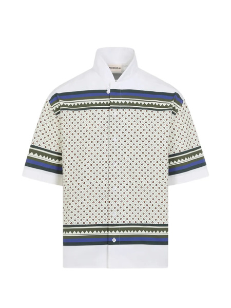  Mordecai Patterned Striped Shirt - White 