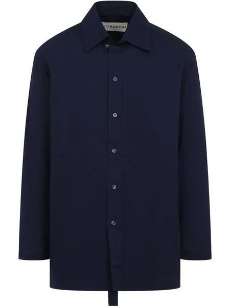  Mordecai Stripe-detail Shirt - Blue 