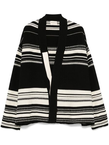  Mordecai Striped Cardigan - Black 