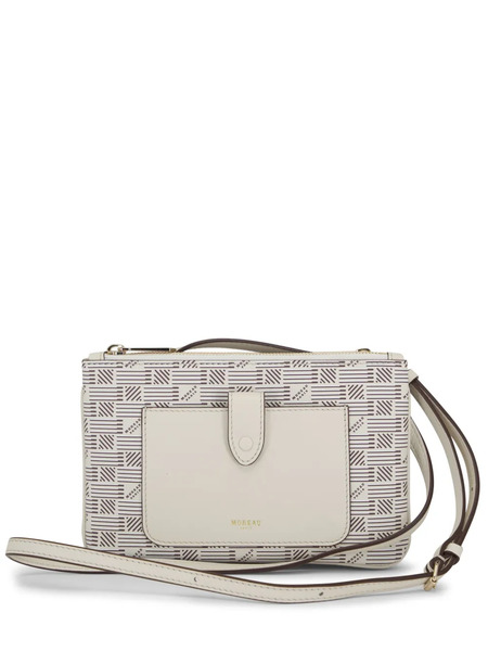  Moreau Monogram Leather Crossbody Bag - Neutrals 