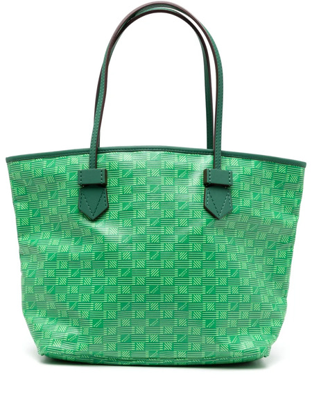  Moreau Saint Tropez Leather Tote Bag - Green 