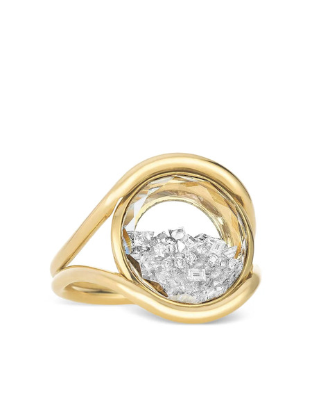  Moritz Glik Cascavel Circle Diamond Ring - Gold 